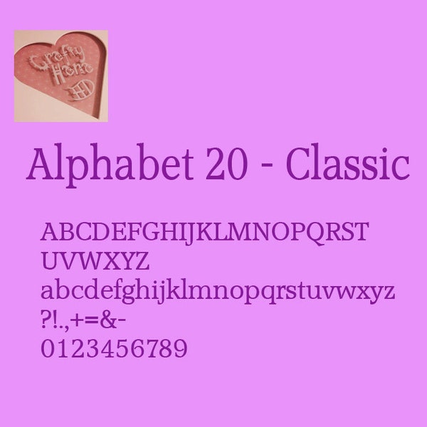 Book Folding Pattern - Alphabet 20 - Classic - PDF - Full Alphabet - Instant Download