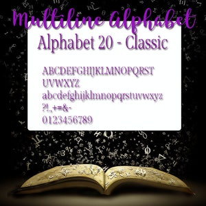 Book Folding Pattern - Multiline Alphabet - All calculations to make your own Multi line bookfolding PDF  Instant Download Full Instructions