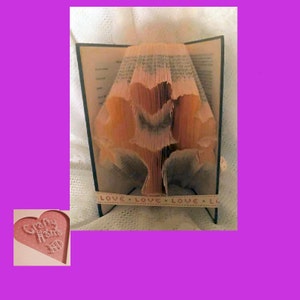 Book Folding Pattern -  Love Bird Tree - 295 Folds - Measure, Mark & Fold - Pattern#754