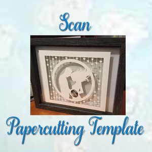 Papercutting Template - Scan - Baby Template - JPEG and PDF files - Commercial/Selling Rights inc