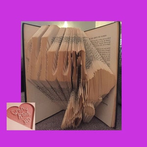 Buchfaltmuster - Mum und Rose - 280 Falten - Messen, Anzeichnen und Falten -Muster#120