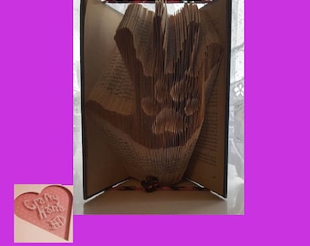 Book Folding Pattern - Hand Paw - 266 Folds - Measure, Mark & Fold - Pattern#675