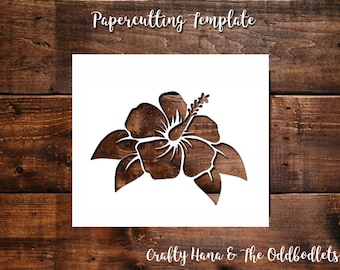 Papercutting Template - Lily - JPEG/PDF files - Easy to resize - Commercial Rights included nstant Download DIY Craft File Cheap Pattern