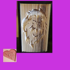 Book Folding Pattern - Lion Head 2 -355 pages -  Measure, Mark, Cut & Fold Pattern #571