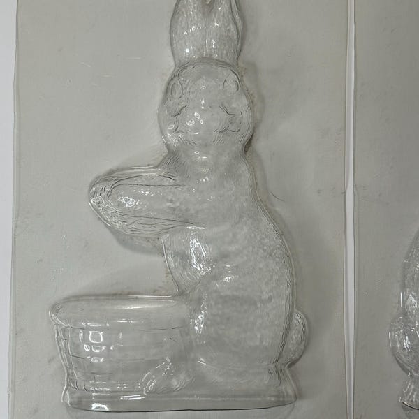 Vintage 3D-snoepvorm paashaas - groot