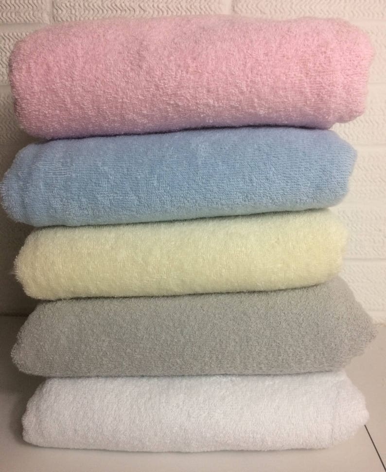 Terry Towelling cotton fabric seven colours 100 cotton Etsy