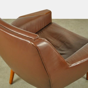 Vintage leather easy chair 2 by Madsen & Schubell for Bovenkamp 1960s Netherlands afbeelding 4