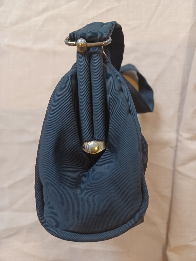 1940s Black Grosgrain and Lucite Evening Bag by JR Handbags image 8