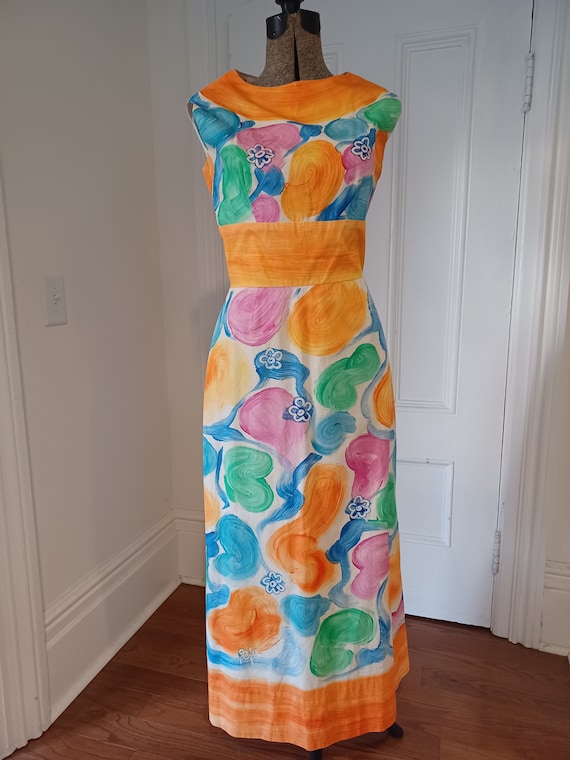 Museum Quality Pepi of Greece 1960s Column Dress - image 1