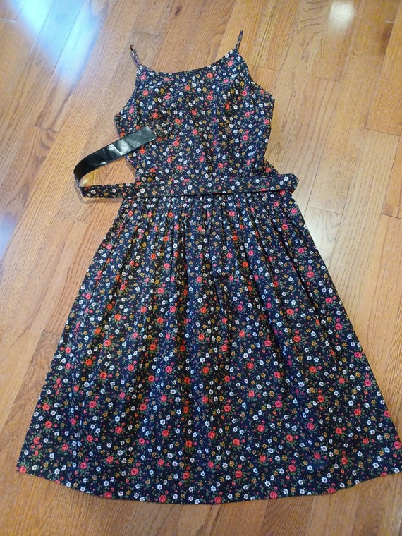 1950s Sun Dress with Spaghetti Straps and Origina… - image 2