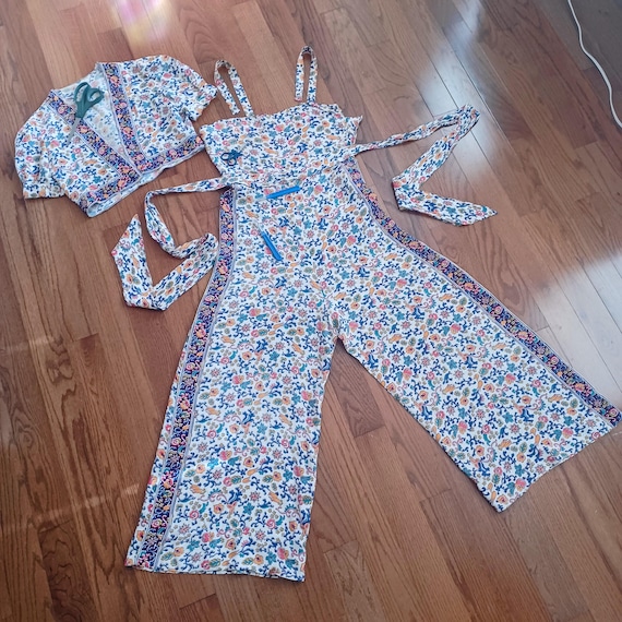 1930s Beach Pajama Set with Cropped Bolero (M) - image 7