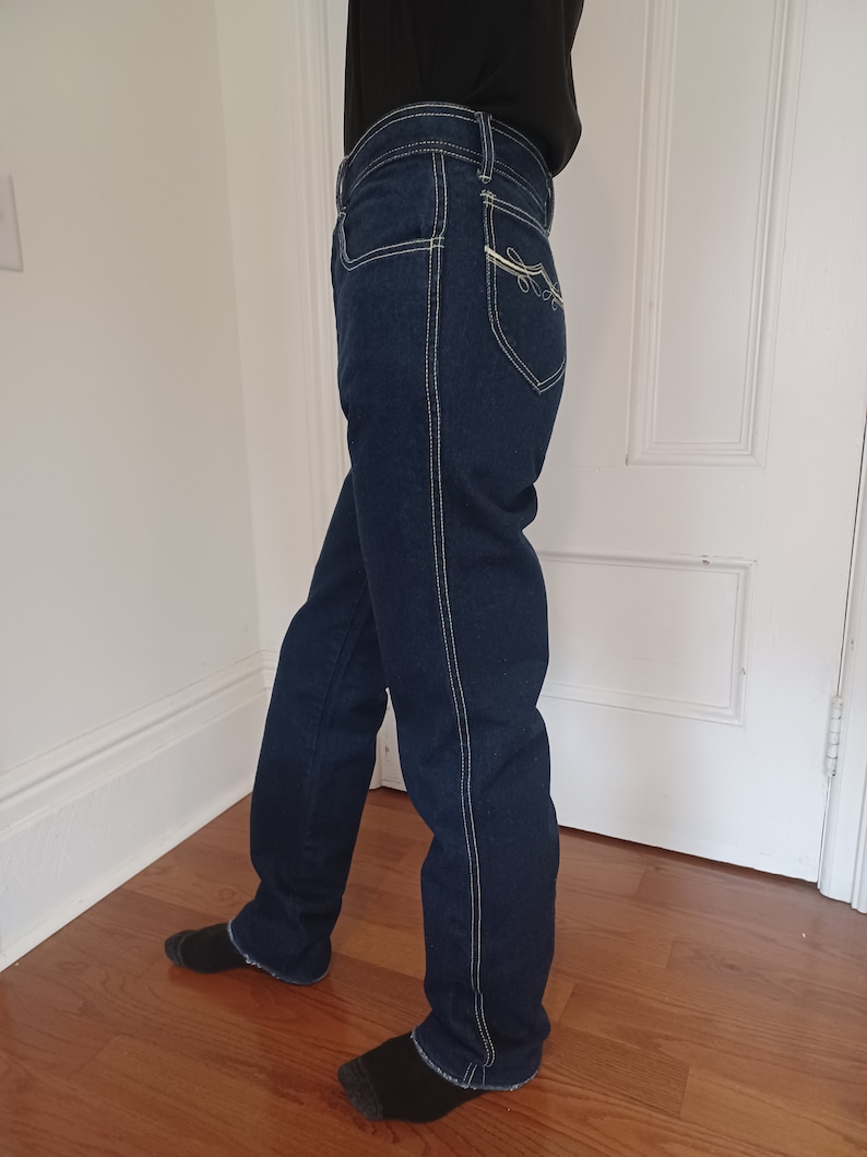 Late 70s/ Early 80s Designer Style High Rise Jeans image 4