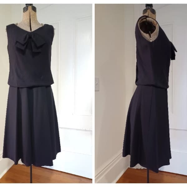 1960s Mod Style Little Black Dress - "Tammy Andrews"