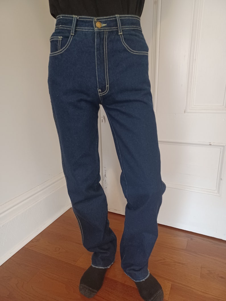 Late 70s/ Early 80s Designer Style High Rise Jeans image 3