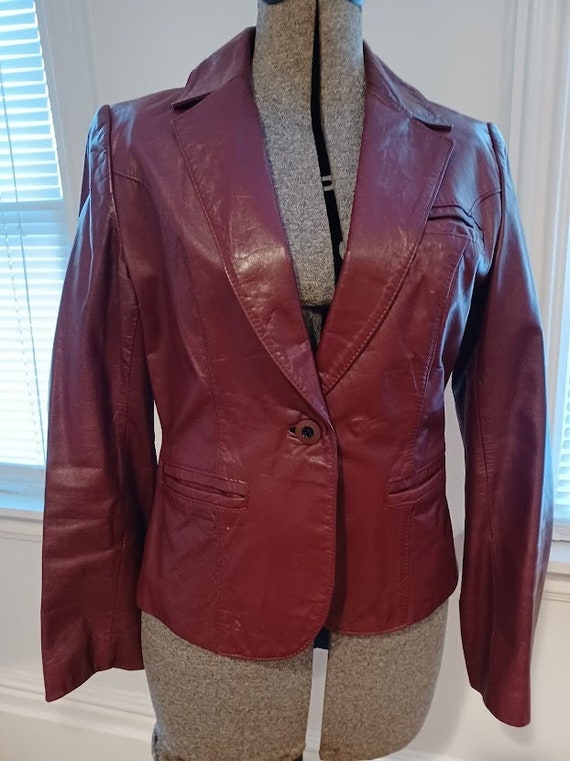 1980s Women's Leather Jacket - "Casablanca"