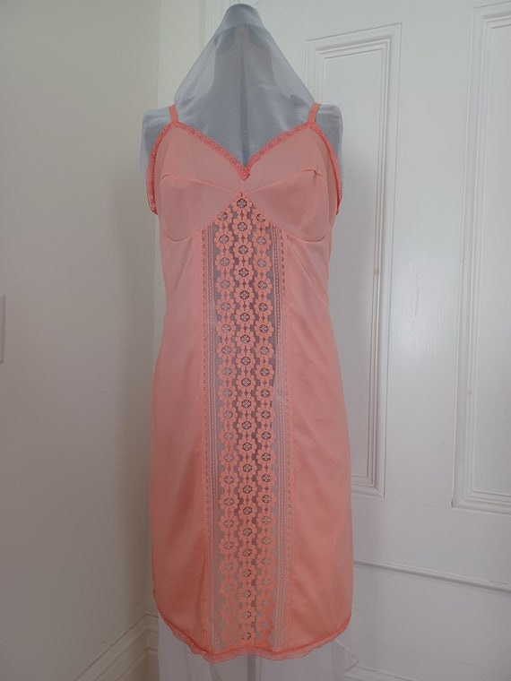 1960s Orange Dress Slip "Kayser" Sz 36 - image 1