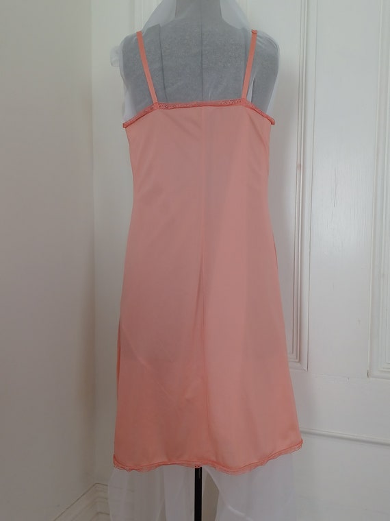 1960s Orange Dress Slip "Kayser" Sz 36 - image 3