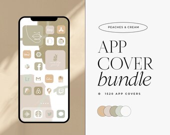 Perziken &Cream App Kit | IOS 14-15 1520 App Covers
