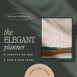 2026 Digital Planner, Goodnotes Notability | iPad & Tablet | That Girl Planner | Minimalist Modern Vertical | Dated