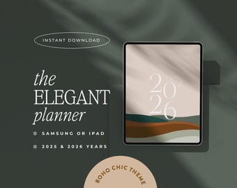 2026 Digital Planner, Goodnotes Notability | iPad & Tablet | That Girl Planner | Minimalist Modern Vertical | Dated