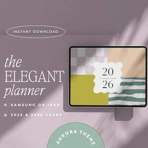 2026 Goodnotes Digital Planner, Notability | iPad & Tablet | That Girl Planner | Minimalist Modern Horizontal | Dated