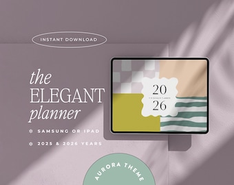 2026 Goodnotes Digital Planner, Notability | iPad & Tablet | That Girl Planner | Minimalist Modern Horizontal | Dated