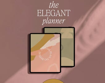 2026 2027 Digital Planner, Minimalist Vertical ADHD Organizer (Goodnotes, Notability)