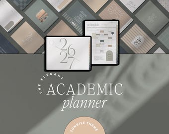 2026-2027 Academic Digital Planner – Goodnotes & Notability (Sunrise Theme)