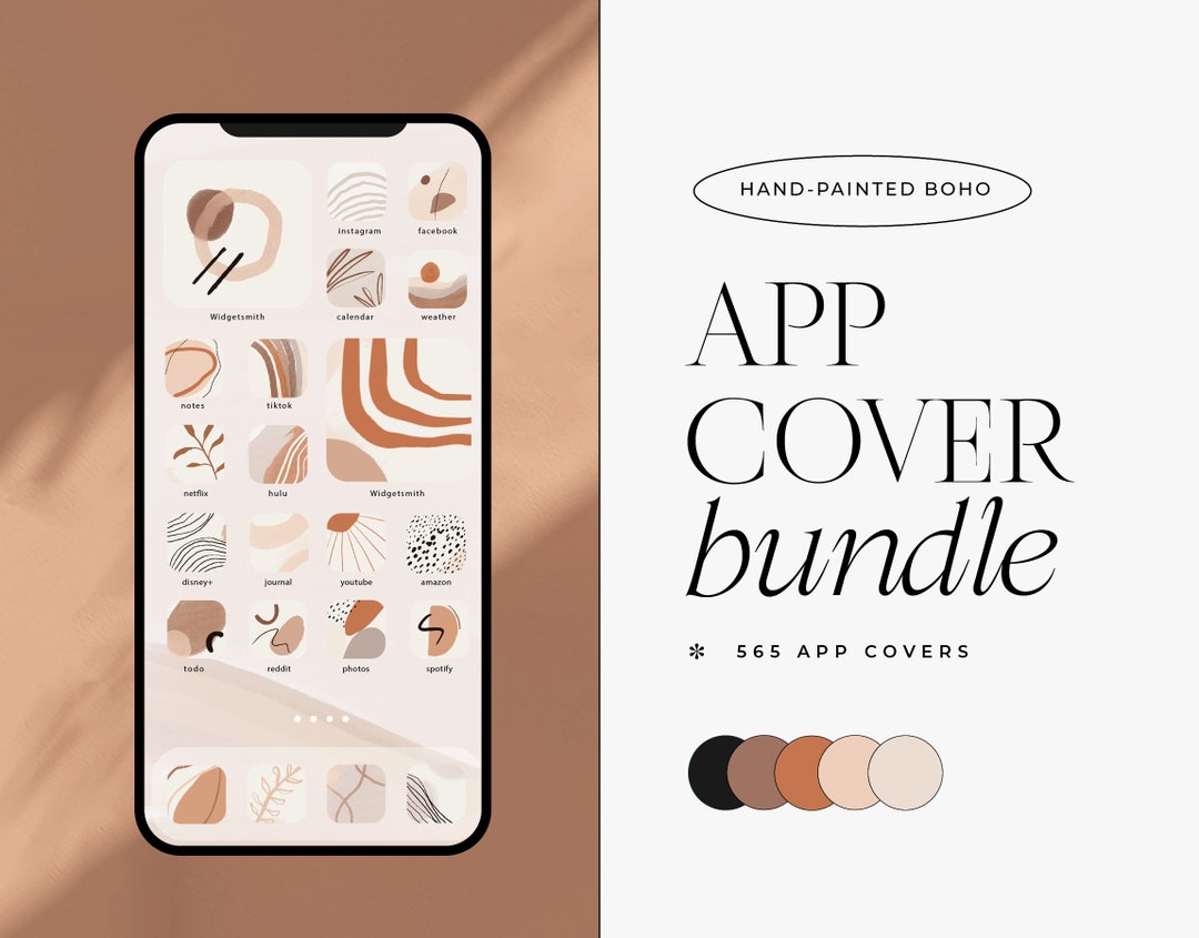 Honey Boho Aesthetic IOS iPhone Shortcuts Icon Theme 565 Covers,  Backgrounds Australia