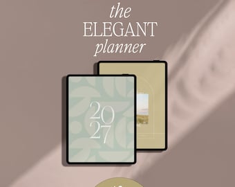 2026 2027 Digital Planner for Goodnotes, Samsung, iPad (Minimalist Vertical)