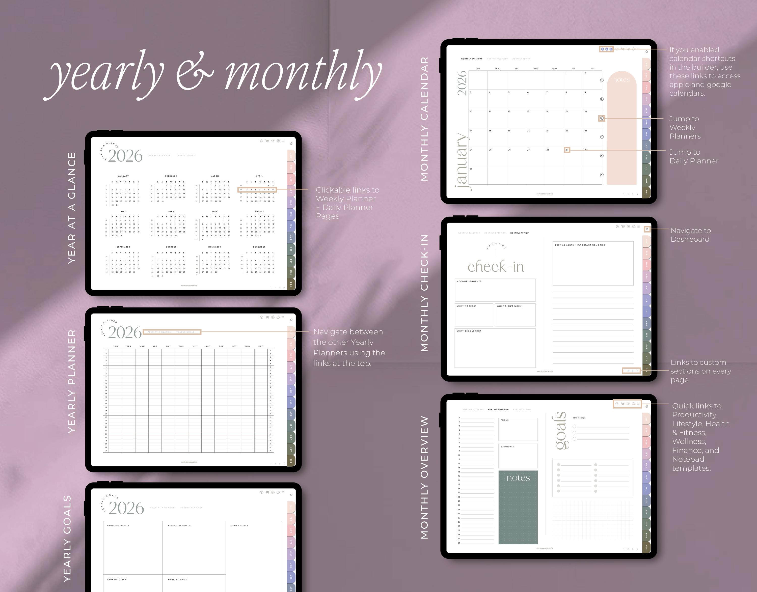 2026 Goodnotes Digital Planner, Notability | iPad & Tablet | That Girl ...