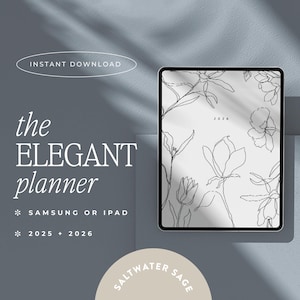 2026 Digital Planner for Goodnotes, Notability, iPad & Tablet | Aesthetic Planner | Minimalist Modern Vertical | Dated