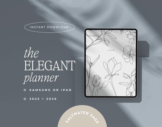 2026 Digital Planner for iPad, Samsung, Goodnotes, Notability (Vertical)