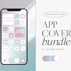 Retro Pastel Aesthetic | IOS 14 iPhone App Icon Theme | 240 Icons