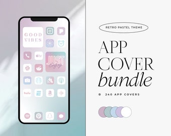 Retro Pastel Aesthetic | IOS 14 iPhone App Icon Theme | 240 Icons