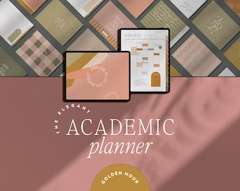 2026-2027 Digital Academic Planner – Horizontal Layout, Goodnotes, Notability (Digital Download)