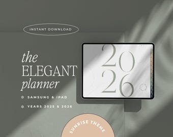 2026 Goodnotes Digital Planner, Notability | iPad & Tablet | That Girl Planner | Minimalist Modern Horizontal | Dated
