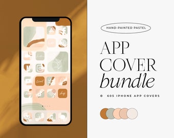 Honey Pastel Boho Icon Hand-Painted Aesthetic | IOS 14 iPhone App Icon Theme