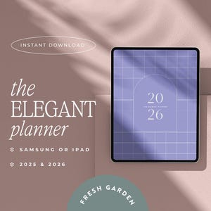 2026 Digital Planner for Goodnotes, Notability, iPad & Tablet | Aesthetic Planner | Minimalist Modern Vertical | Dated