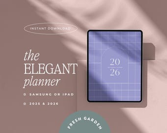 2026 Digital Planner for Goodnotes, Notability, iPad & Tablet | Aesthetic Planner | Minimalist Modern Vertical | Dated