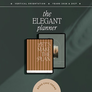 2026 2027 Digital Planner, Goodnotes Notability | iPad & Tablet | That Girl Planner | Minimalist Modern Vertical | Dated