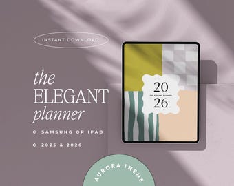 2026 Digital Planner for Goodnotes, Notability, iPad & Tablet | Aesthetic Planner | Minimalist Modern Vertical | Dated