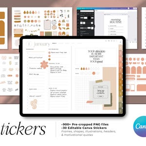 2026 2027 Digital Planner for Goodnotes, Noteshelf, Xodo, Notability | The Elegant Planner, Dated, Horizontal, iPad & Samsung image 7