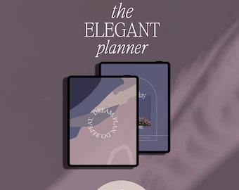 2026 2027 Digital Planner, Minimalist Vertical ADHD Organizer (iPad, Samsung)