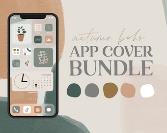 Autumn Boho Icon Theme Pack | IOS 14-15 | App Covers