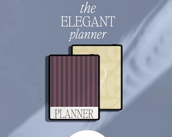 2026 2027 Digital Planner for Goodnotes, Notability, iPad & Samsung Tab | Aesthetic Planner | Minimalist Modern Vertical | Dated