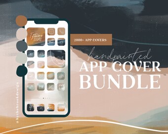 Adventure Hand-painted Boho App Kit | IOS 14-15 | 2000+ Boho Landscape App Covers