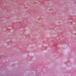 Hawaiian floral flowers-flannel fabric blanket-Hawaiian baby blanket-pink Hawaiian blanket-white soft minky-minky baby blanket-shower gift