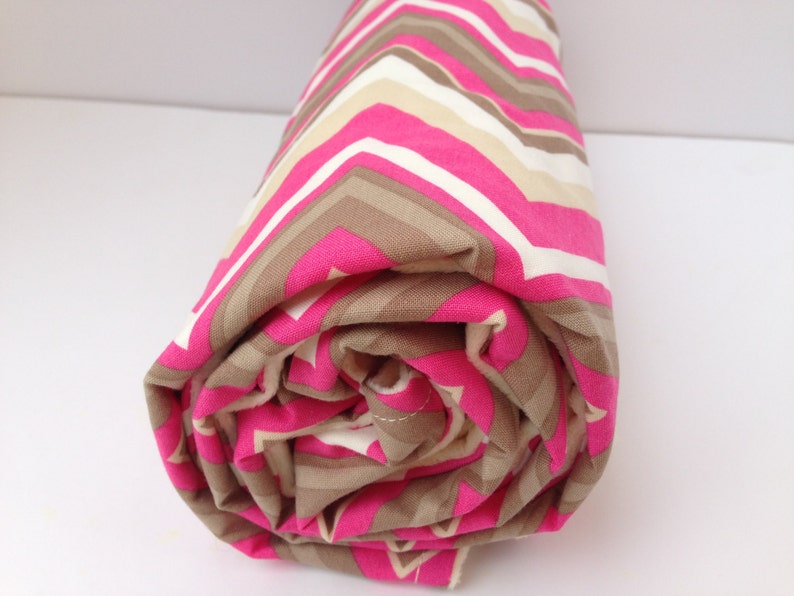 Minky baby blanket Pink chevron baby blanket Baby girl blanket Modern baby blanket