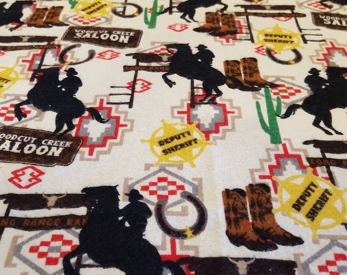 Minky baby blanket-cowboy baby blanket-flannel baby blanket-shower gift-western baby boy blanket-brown dimple dot minky-unique baby gift
